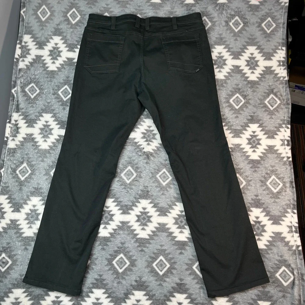 5.11 Tactical Defender-Flex Slim Pants Mens 40x34 Dark Green Black Twill 74464